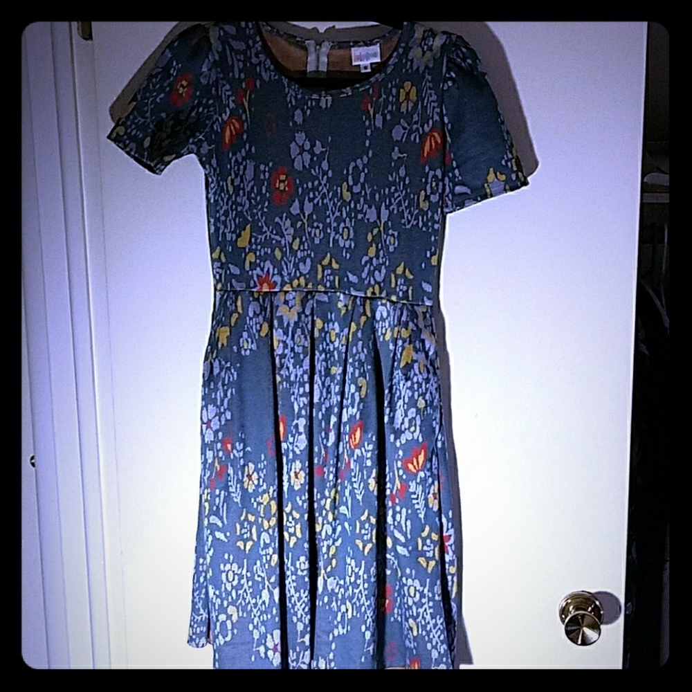 Small Lularoe Amelia jacquard dress