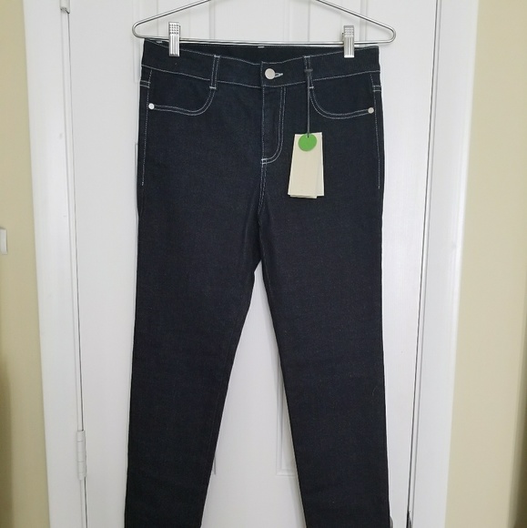 Stella McCartney Mid Rise Dark Blue Skinny Ankle Pant Jean w/Tags - Picture 5 of 12