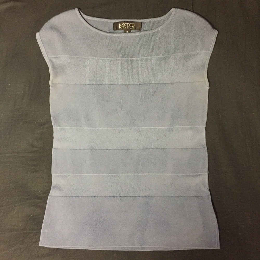 Kasper medium tank shell business casual top nwot
