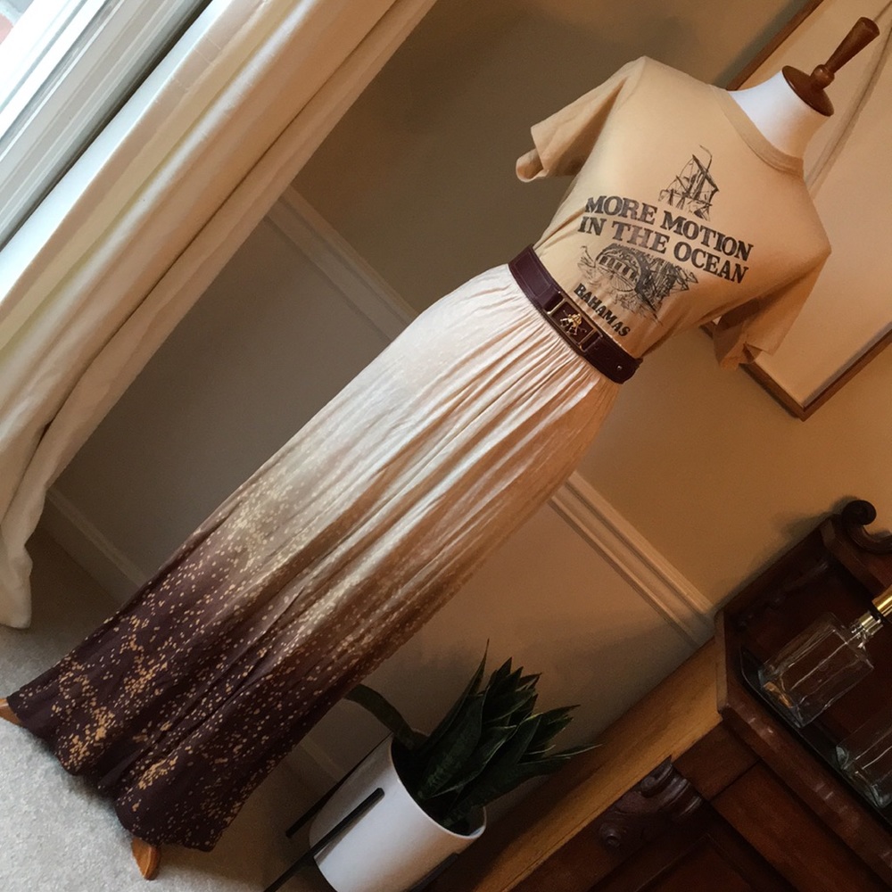 Urban Outfitters Tie-Dye/ Ombré Maxi Skirt - Ecote