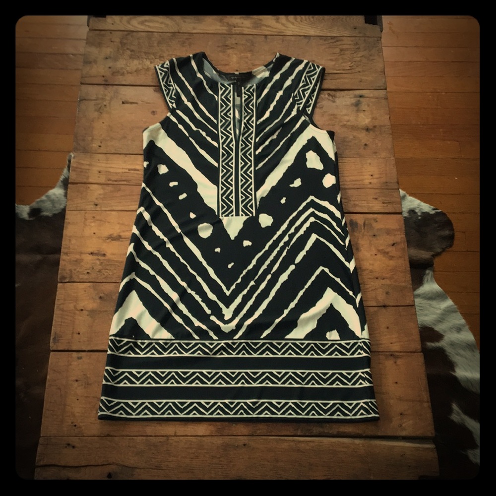 BCBG African-print dress