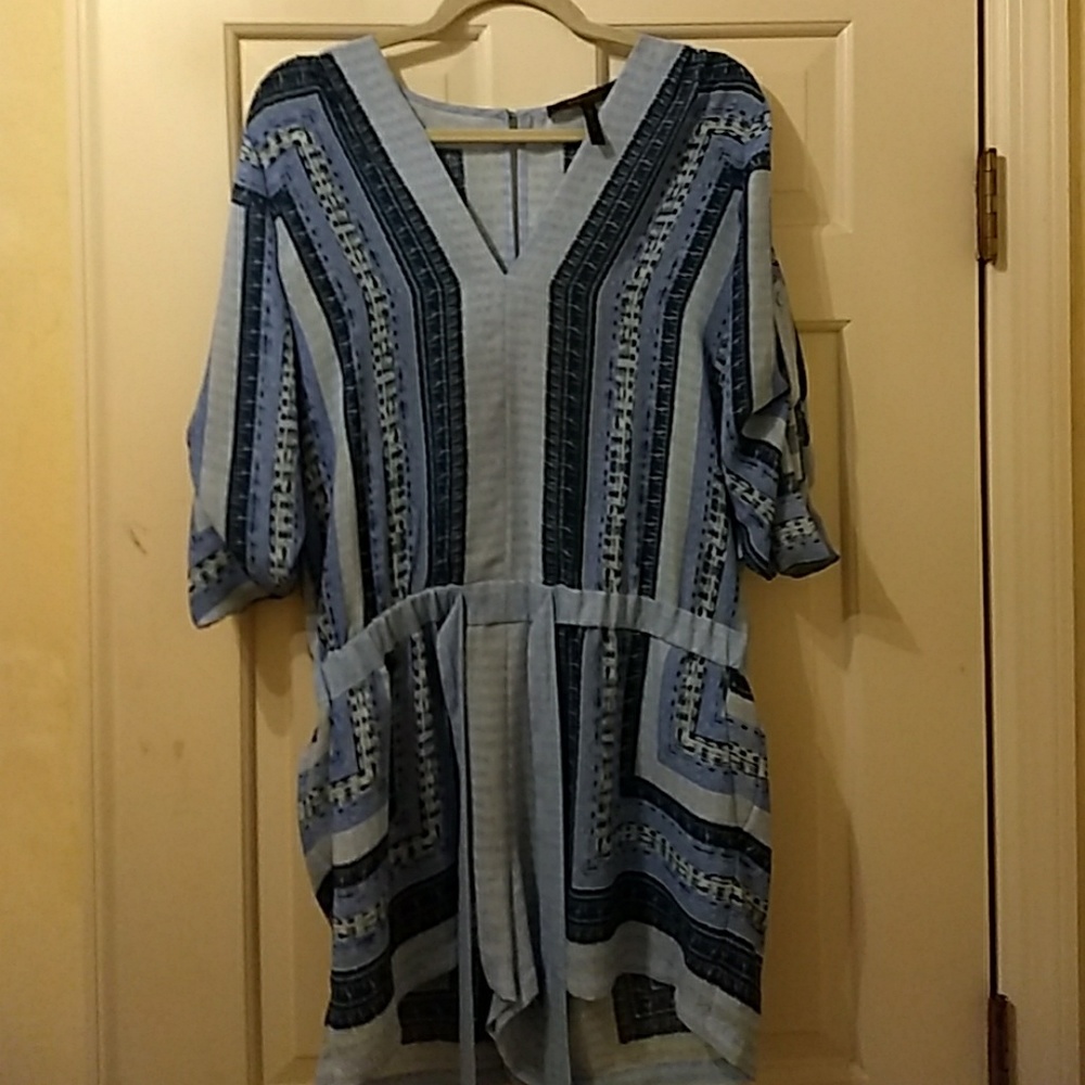Bcbgmaxazria light blue romper size medium