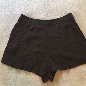 Black High Waisted Shorts
