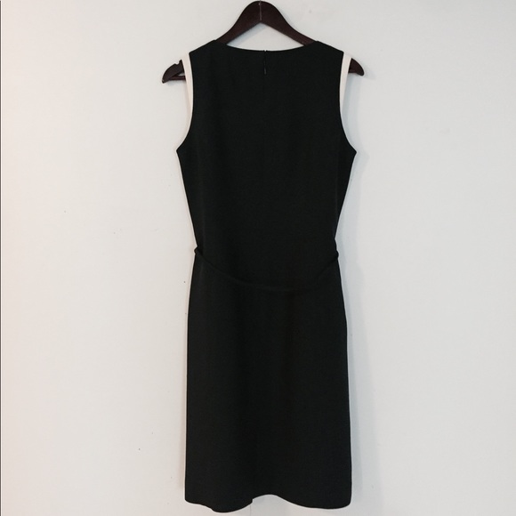 Ellen Tracy Silk Sheath Dress in Navy - Picture 3 of 8