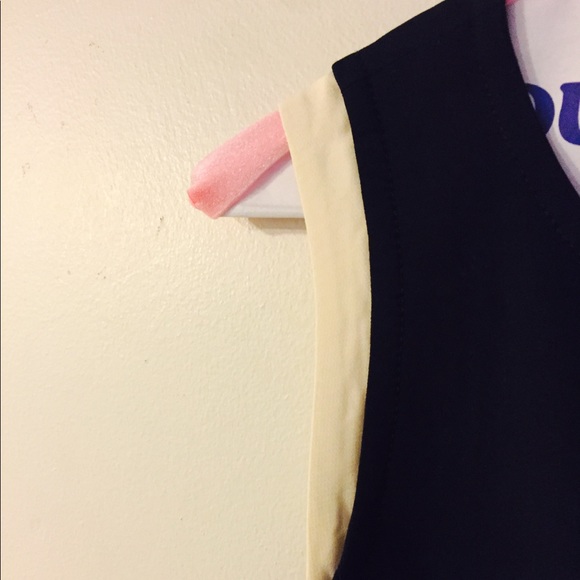 Ellen Tracy Silk Sheath Dress in Navy - Picture 6 of 8