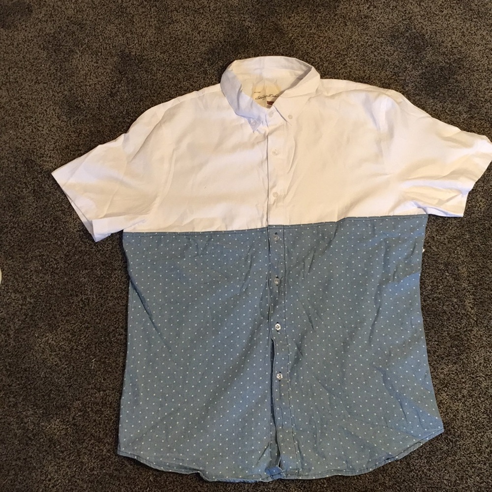 Two-tone Button Shirt