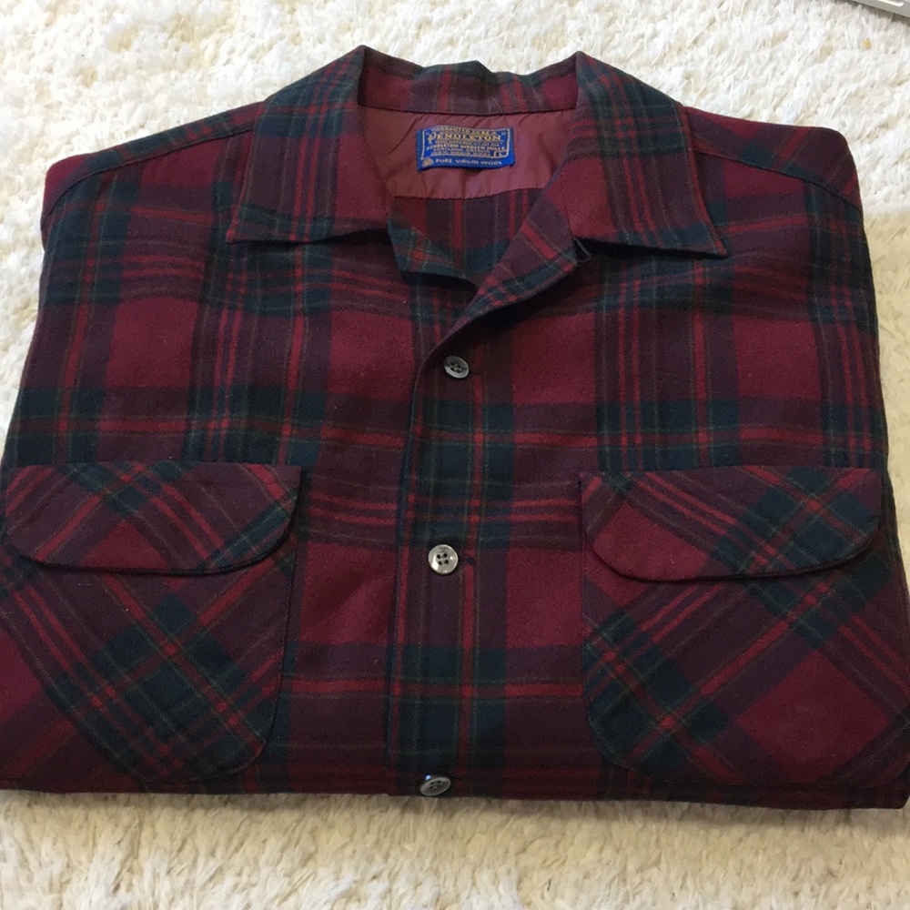 Pendleton 100% Wool Button Down