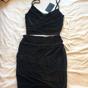 Velvet two piece Dress