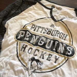 Pittsburgh penguins 3/4 sleeve shirt hockey