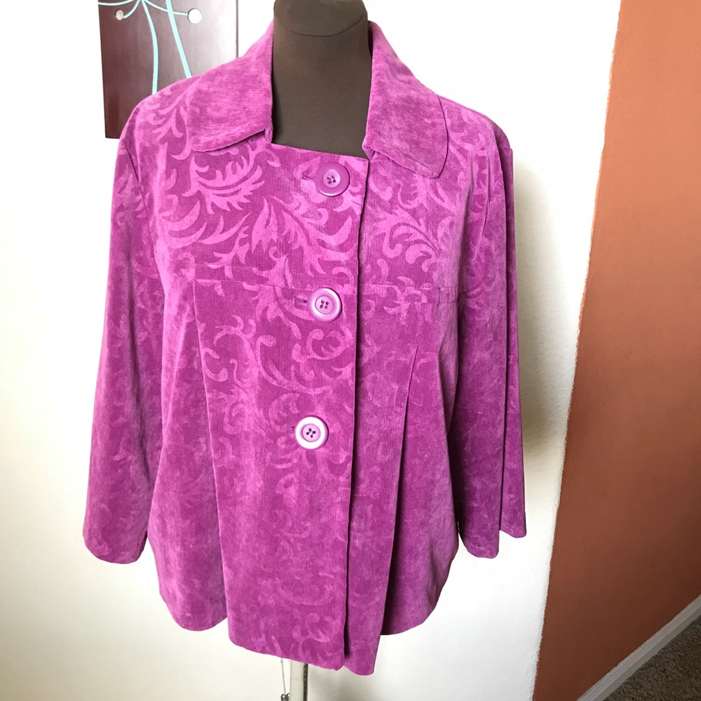 Magenta swing coat . Fun fun fun
