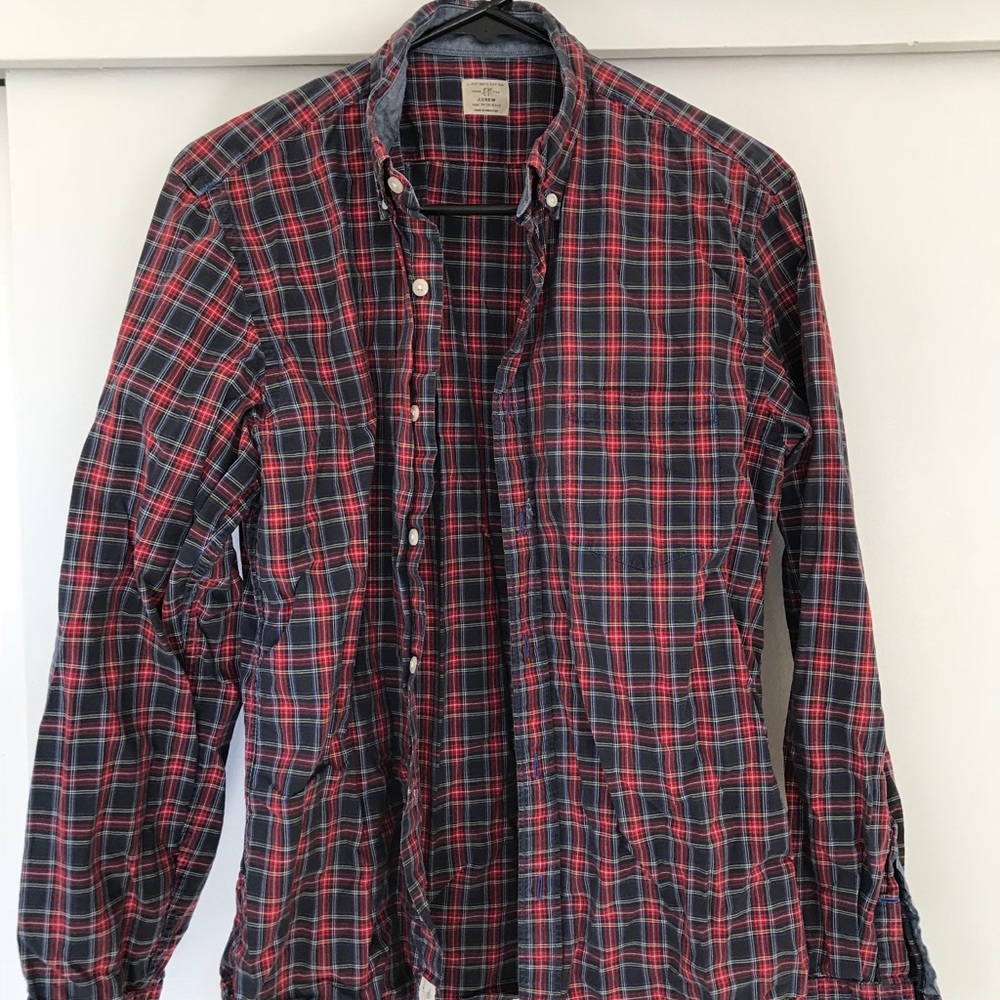 J. Crew button down cotton plaid