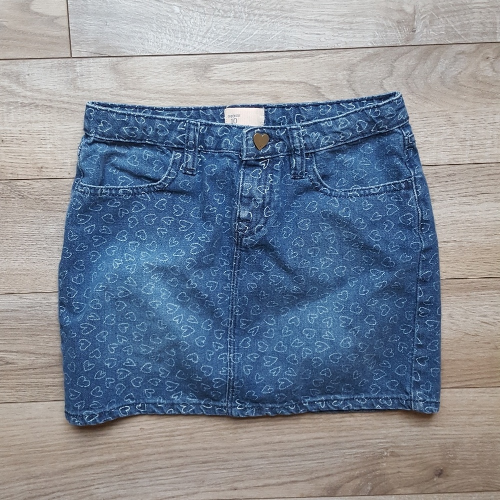 Gap kids blue jean skirt
