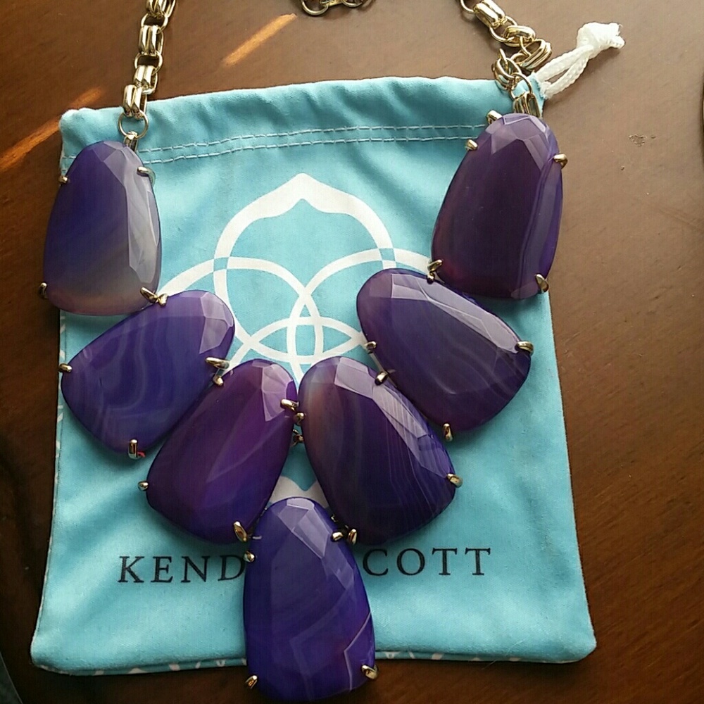 Kendra Scott Purple Agate Harlow