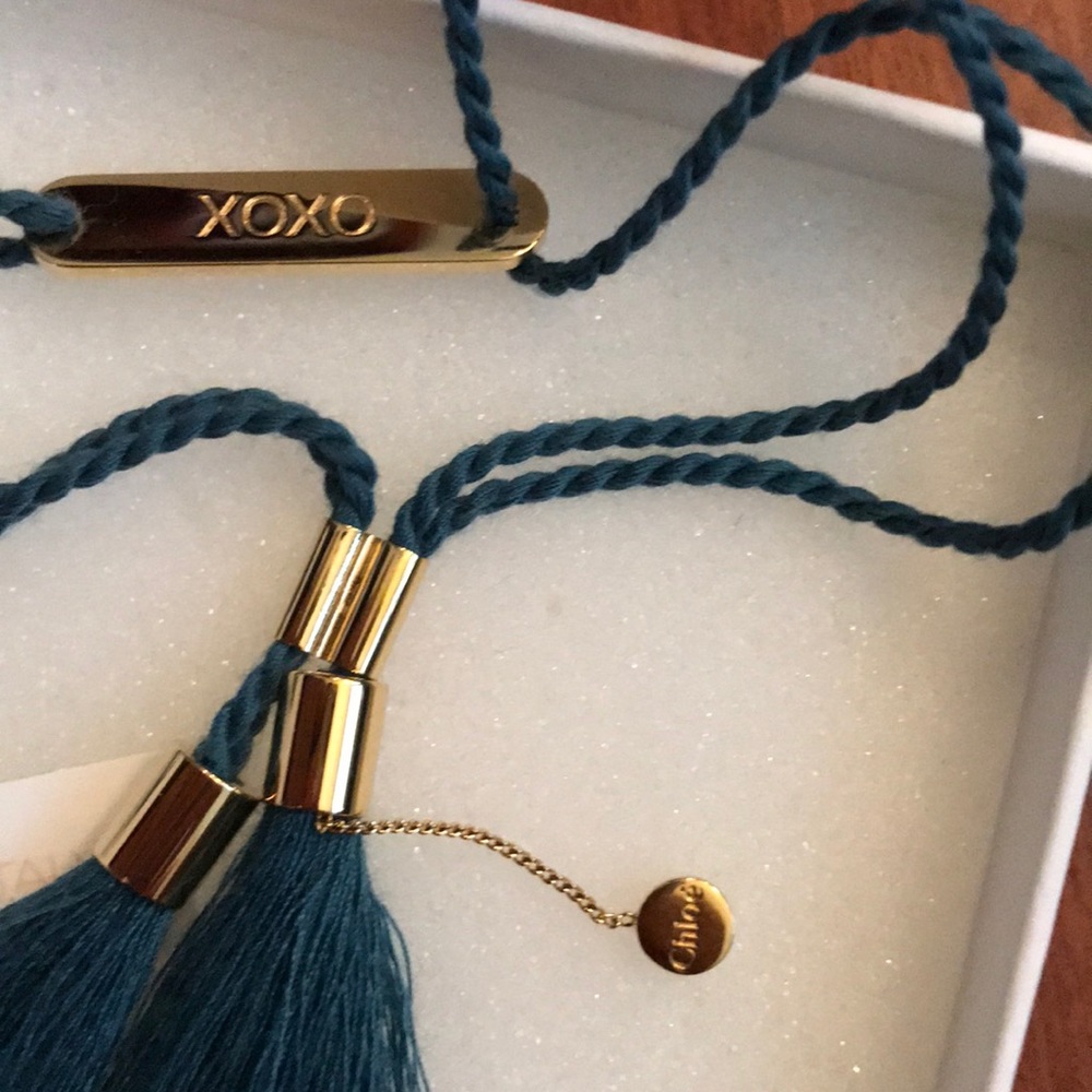 Chloé Woven Bracelet with Tassels