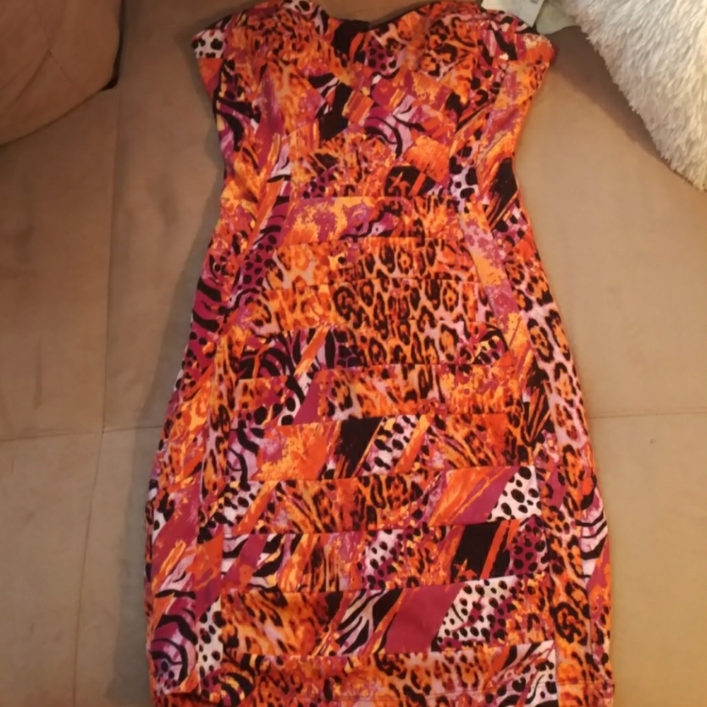 Multi patterned Bodycon dress