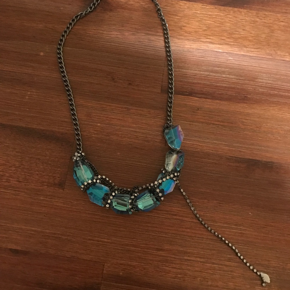 Kenneth Cole Necklace with Blue Jewels