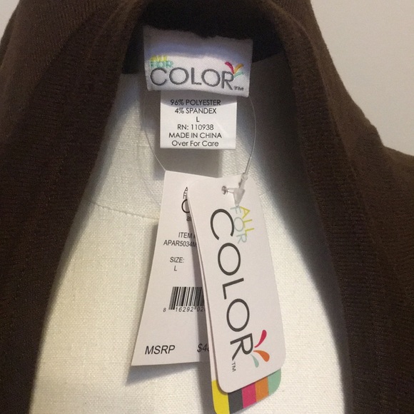 NWT Brown Claire Sweater - Picture 3 of 3