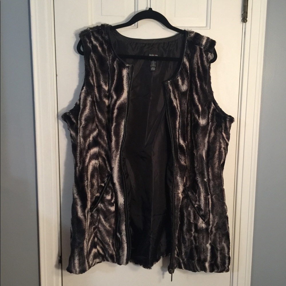 Style & Co. Fur Vest