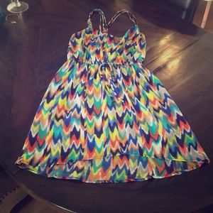 BeBop rainbow dress high low