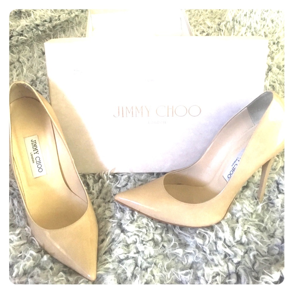 Jimmy Choo pat nude