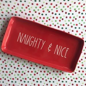 Rae Dunn Magenta Christmas Naughty and Nice Patter