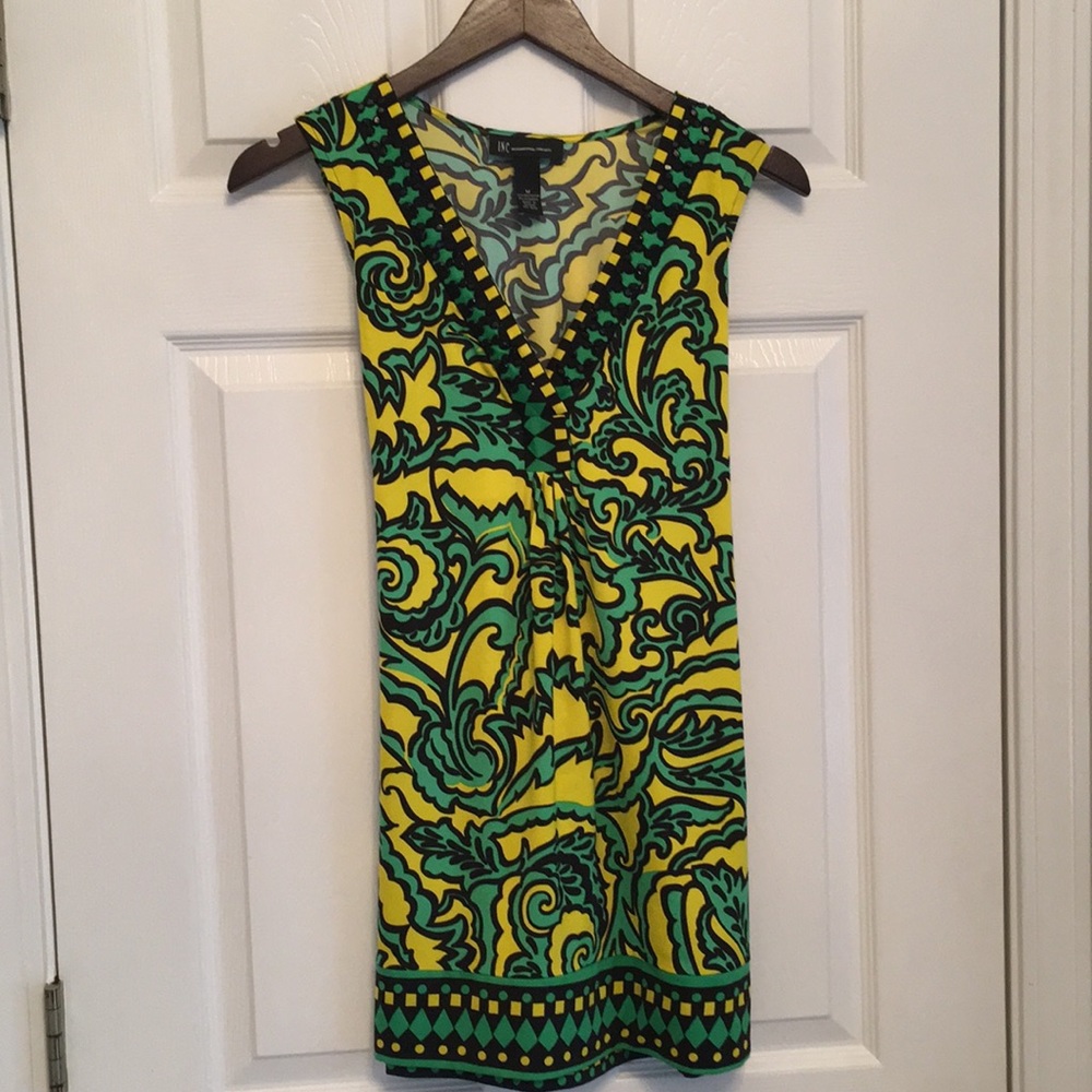 INC Sleeveless V neck