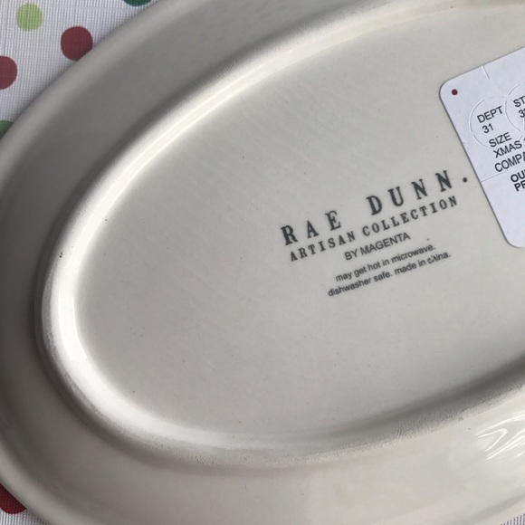 ❌SOLD ❌Rae Dunn By Magenta Christmas Red Polka Dot - Picture 3 of 3