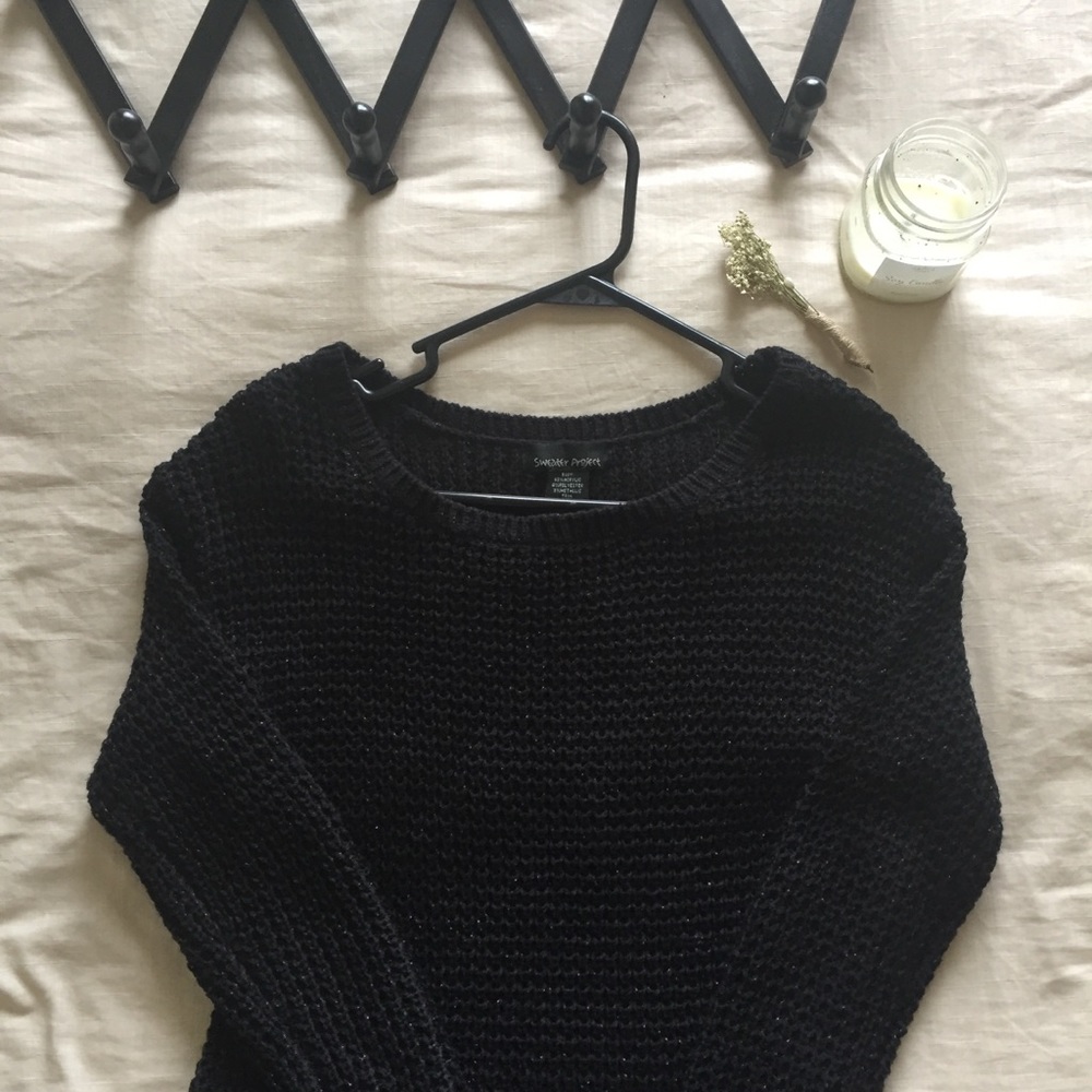 Black Knitted Sweater