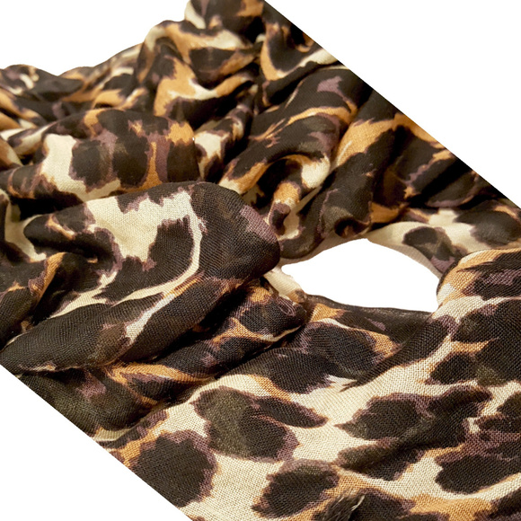 Diane von Furstenberg Leopard Print Scarf NWOT - Picture 4 of 8