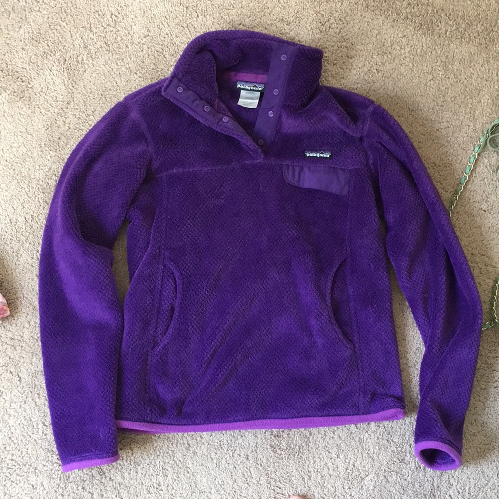 Purple Patagonia Re-Tool Pullover