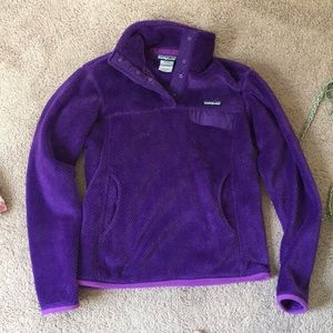 Purple Patagonia Re-Tool Pullover