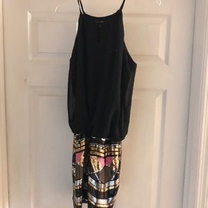 As U Wish black dress w sequined skirt. Medium.