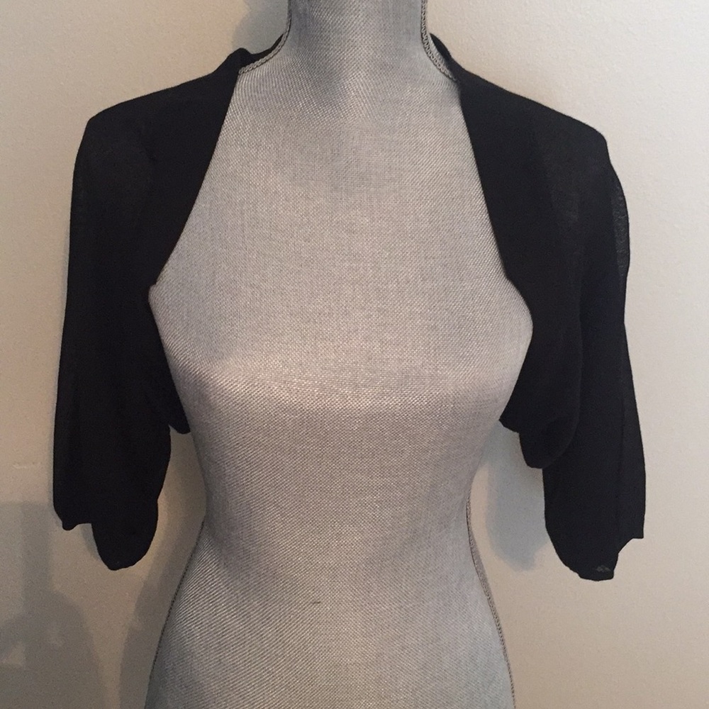 Sheer black shrug