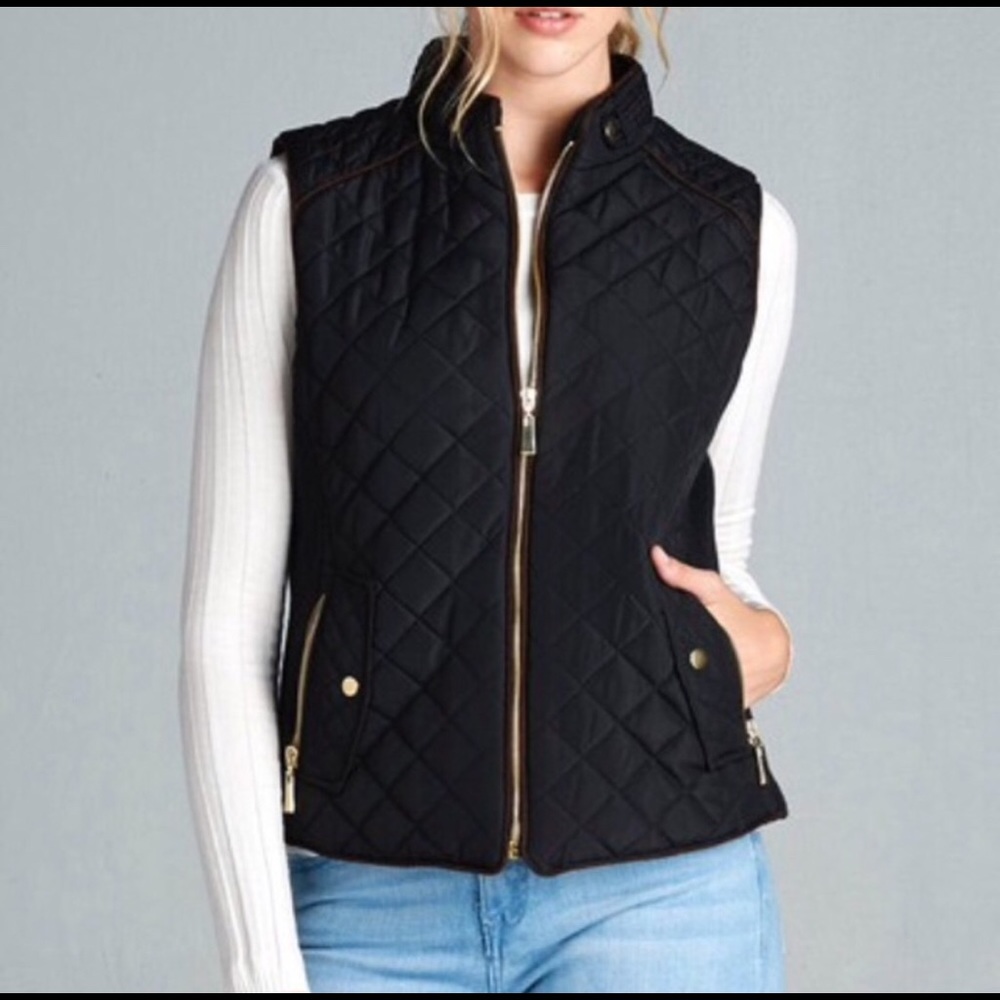 LAST ONE! Medium Quilted Puffer Vest Jacket