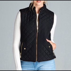 LAST ONE! Medium Quilted Puffer Vest Jacket