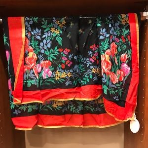 Colorful floral scarf