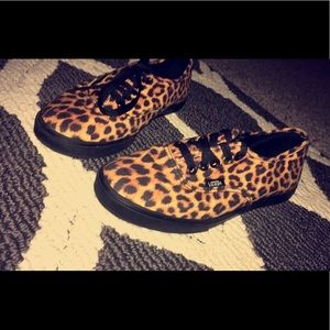 Leopard print van sneakers