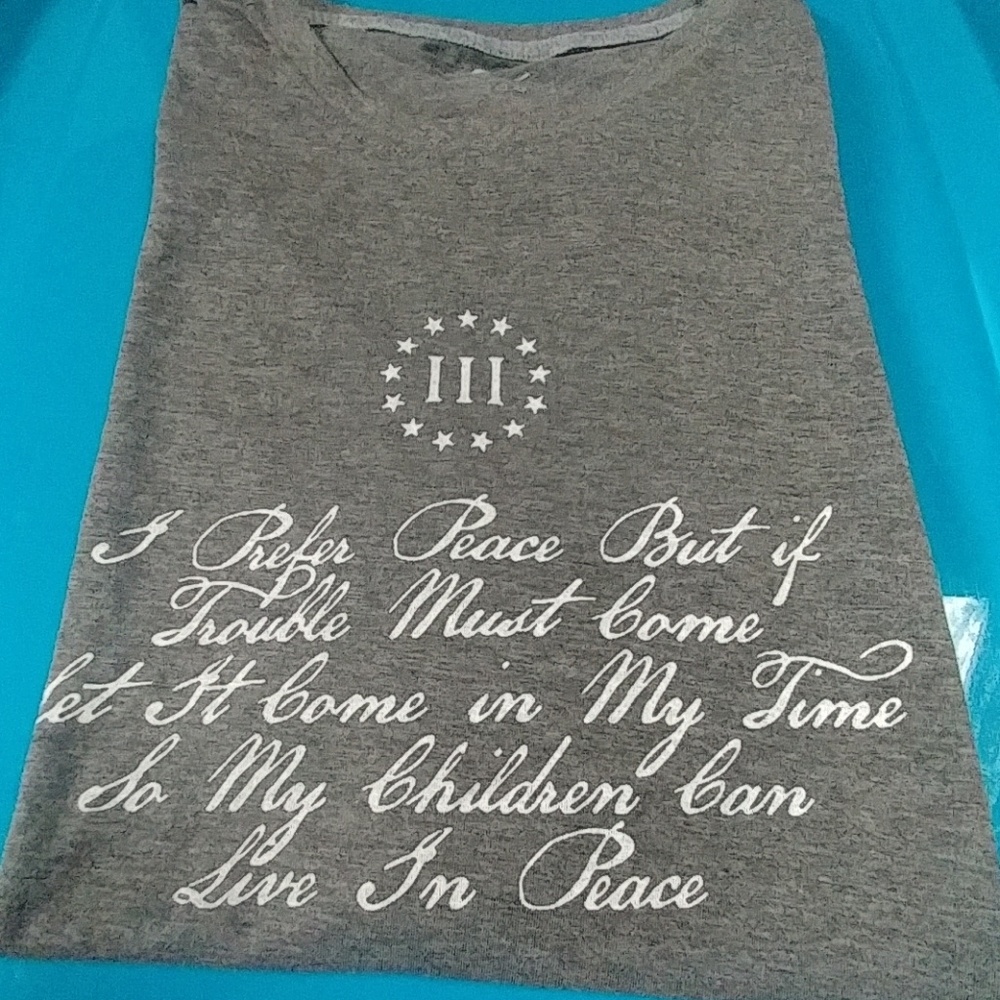 NWT xl 3 percenter 2nd amendment quote t shirt