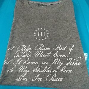 NWT xl 3 percenter 2nd amendment quote t shirt