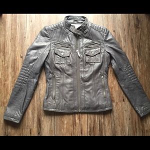 Michael Kors leather jacket size small.