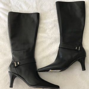 Nordstrom Joan & David Black Leather Boots