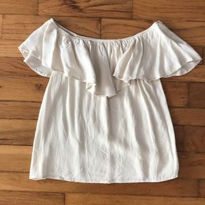 Off the shoulder nude top