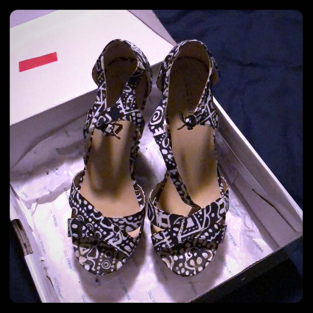 Black & White print wedges