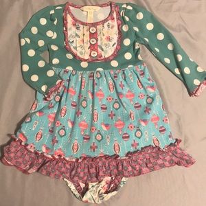 Matilda Jane Dress with Bloomers Sz 12 - 18 months