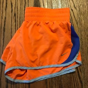Orange Nike Running Shorts