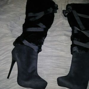 Nina faux fur boots