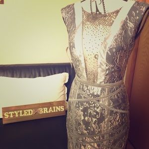 MNM Couture Silver Dress