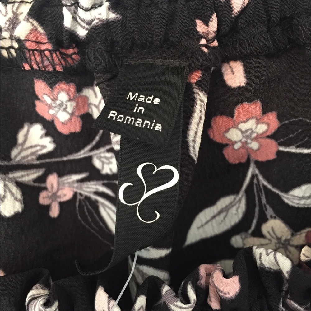 NORDSTROM Evans Bardot floral bohemian top - Picture 4 of 7