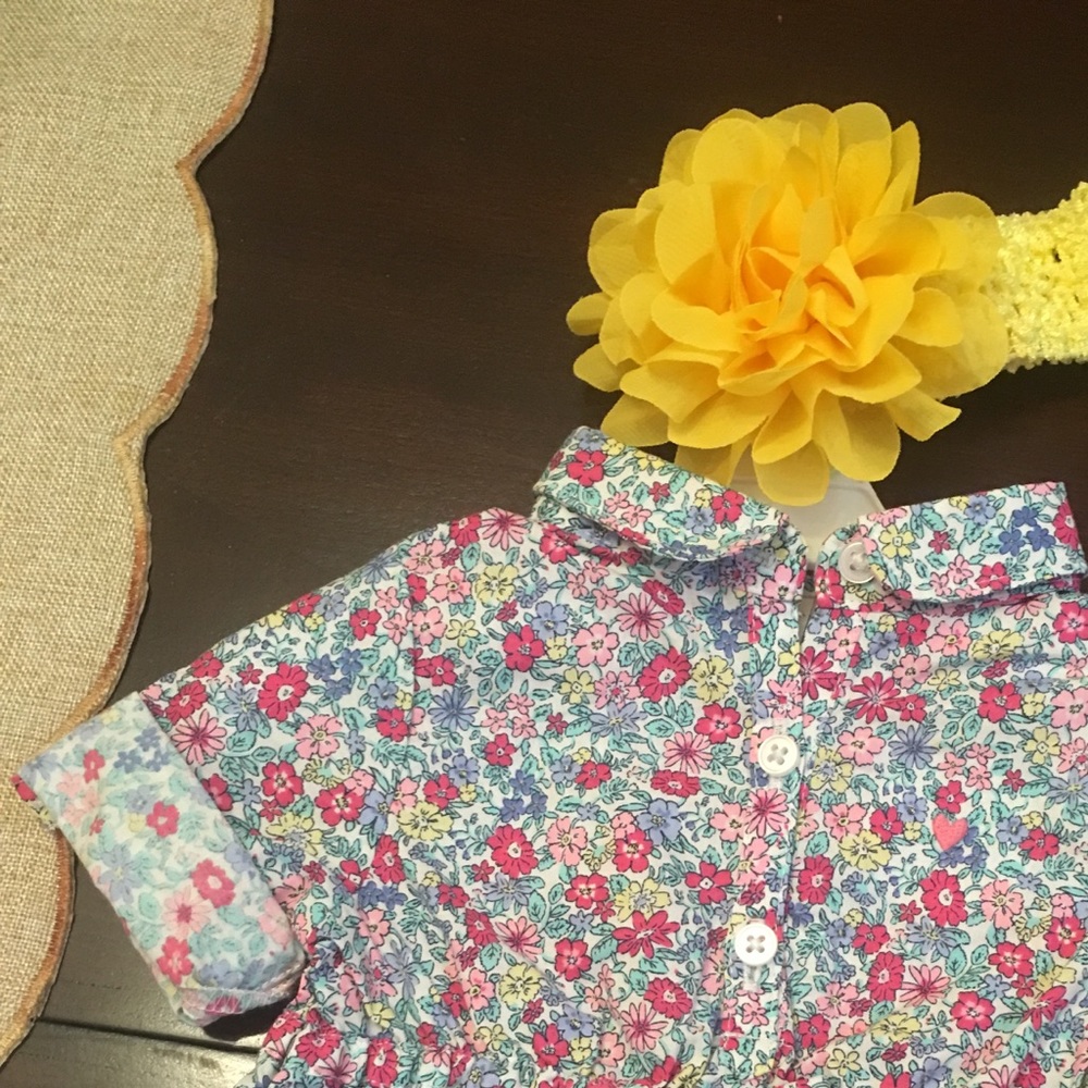 Little flower dress with flower headband