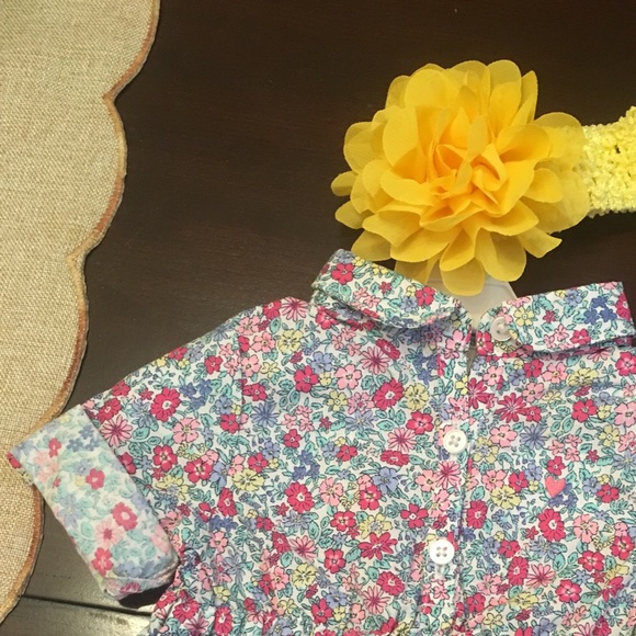 Little flower dress with flower headband - Picture 1 of 3